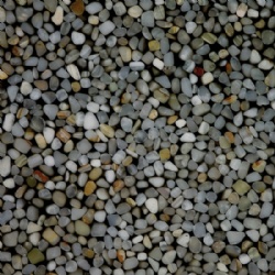 Translucent river stone panel